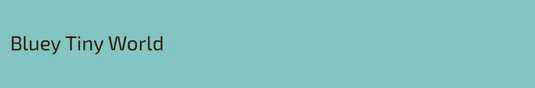 Bluey Tiny World